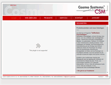 Tablet Screenshot of cosmo-systems.eu